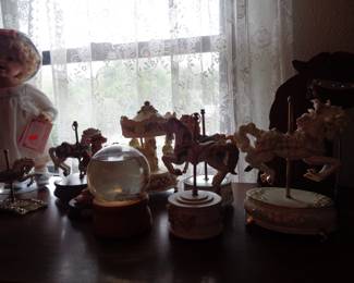 Collectible Musical Carousel Horses