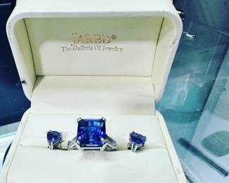 Tanzanite Ring and Earrings Set Orlando Auction