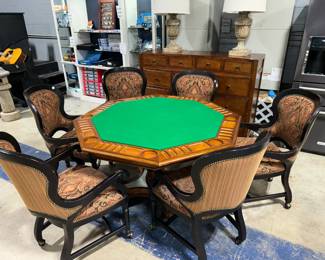 Poker Table with 6 chairs Orlando Auction