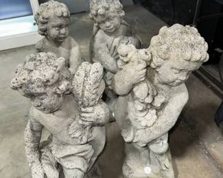 Cement Garden Cherubs Orlando Auction