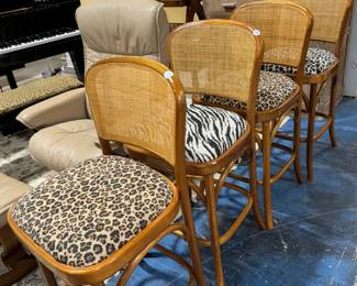 Animal Print Bar Stools Orlando Auction