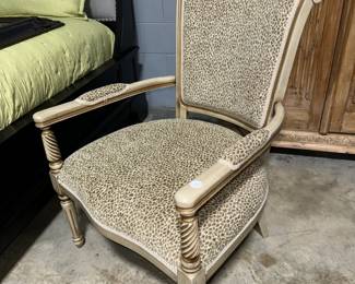Animal Print Arm Chair Orlando Auction