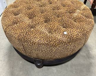 Tufted Animal Print Ottoman Orlando Auction
