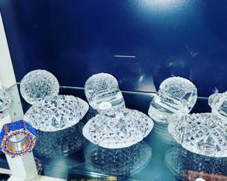 Waterford Crystal Footballs and Helmets Orlando Auction
