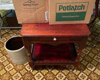vintage records, 5 gallon crock