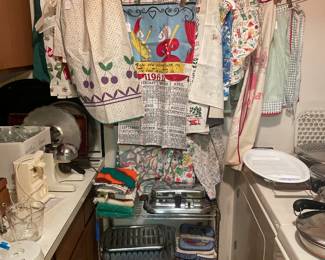 vintage aprons and calendars