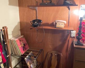 vintage record stand