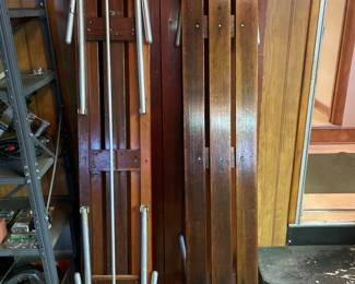 mid Century Modern, picnic table and benches