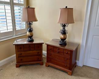 Lamps are available. Pair of Stanley nightstands - SOLD.