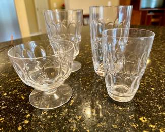 Various Fostoria Mesa glasses. Multiples of each available.