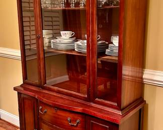 Breakfront china cabinet.