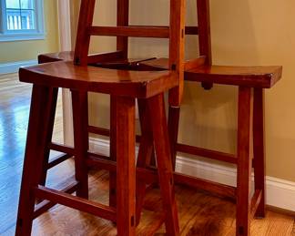 Kitchen counter height bar stools.