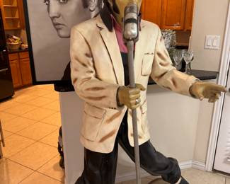 Life size Elvis stage decor 