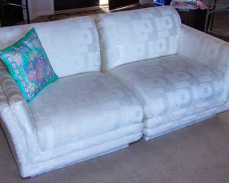 Upholstered loveseat
