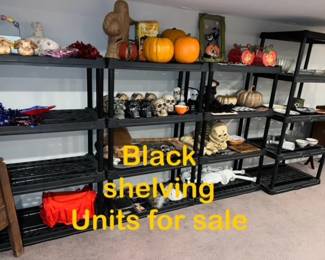 Black Shelving Units Also For Sale! 
