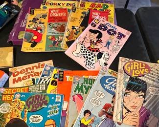 Lots of vintage girl comics