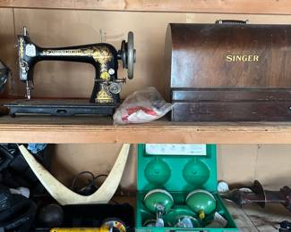 Antique Singer sewing machines