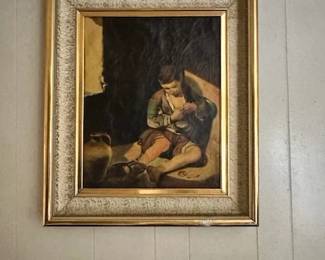 RARE FIND - Original oil from Mexico City painter Pablo Valero Herrera.