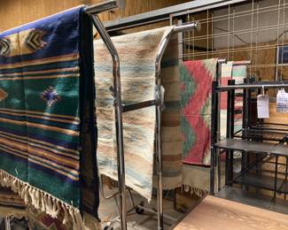 Southwestern rugs, blankets, and saddle blankets