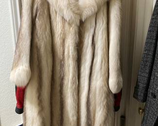fox and raccoon "Dr Zhivago" coat