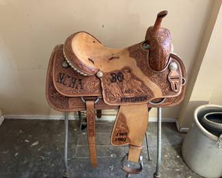 Holub's National Cutting Horse Association trophy saddle