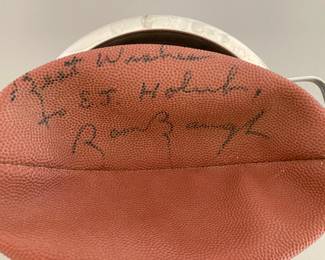Sammy Baugh signed and inscribed to Holub