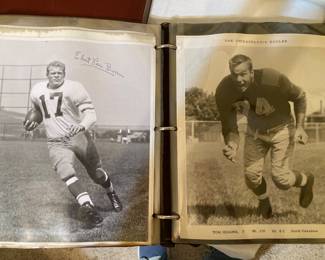 1940s signed and inscribed to Eagles' teammate Jim Parmer--part of a scrapbook