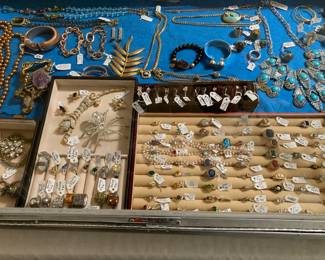 gold, sterling, and costume jewelry