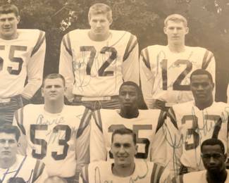 All Americans Holub #55, Bob Lilly #72; photo signed by all except Holub