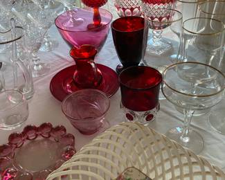 cranberry and amberina glass