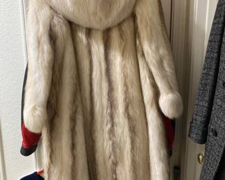 fox and raccoon "Dr Zhivago" coat 