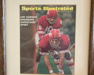 Center for Len Dawson on cover of Sports Illustrated