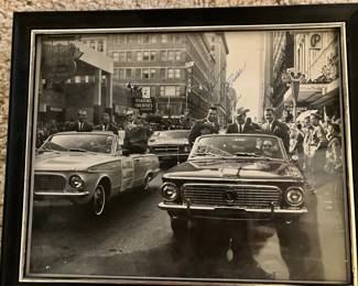 Champions parade--Holub in his cowboy hat, signed by all shown players