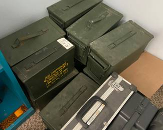 EMPTY ammo boxes and cases