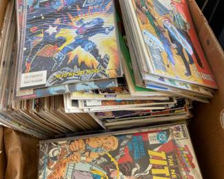 Boxes of comics