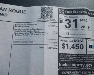2023 Nissan Rogue S AWD  (9,022 Org. Miles)