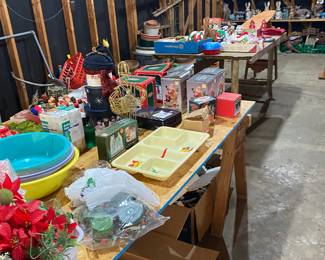 One of the many tables full