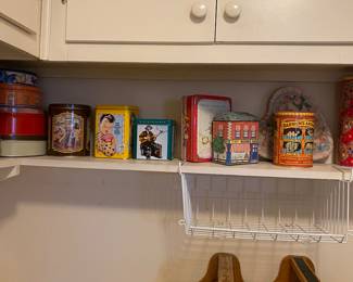 Some of the collectible tins 