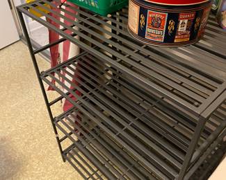 Metal shelves 