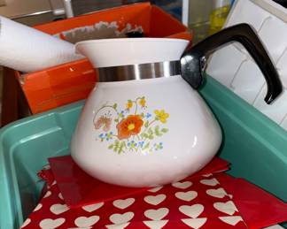 One of the Tea pots Corning ware available 