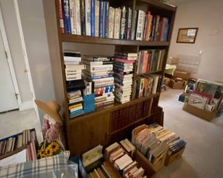 More books and shelf bookcase