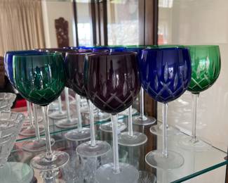 Gorham Colored Wine Glasses 