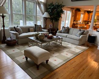 Family Room Furniture, Sofas, Carpet, Coffee Table, Lamps and More!