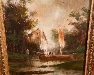 Original Oil Paintings with ornate framming