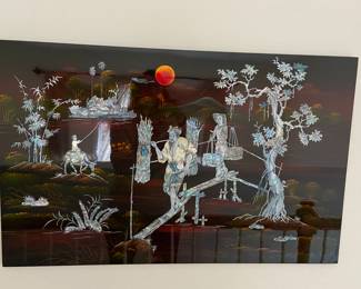 Mother of Pearl Wall Hanging, Amazing detail