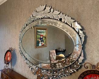 Oval Venetian Mirror,