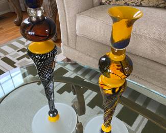 Lovely Signed Candlesticks