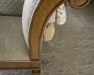 Bench Arm details and fabric