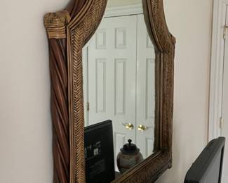 Woven Framed Mirror