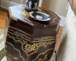 Zhejiang Wooden Barrel Stool 13" x 13" x17" 100 Yrs Old